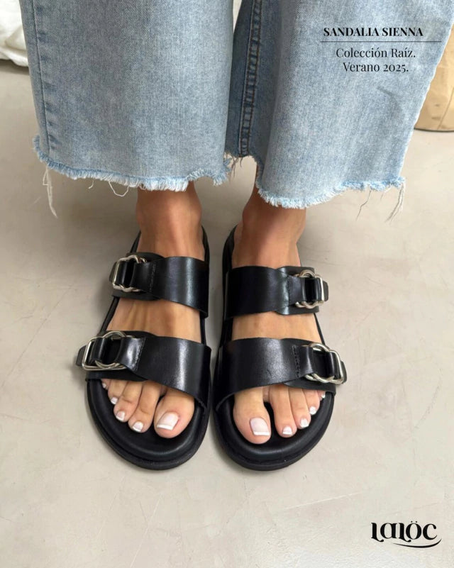 SANDALIAS DE CUERO SIENNA