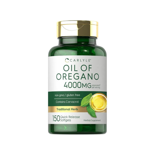 Aceite de Orégano Carlyle 4000mg - 150 Cápsulas con Carvacrol Natural
