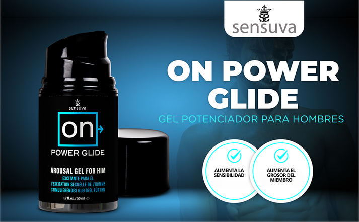 Banner ON Power Glide - Gel Potenciador Sexual Masculino