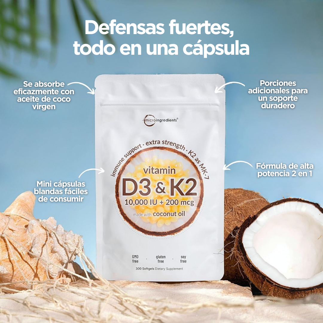 Complejo Vitamínico D3 + K2