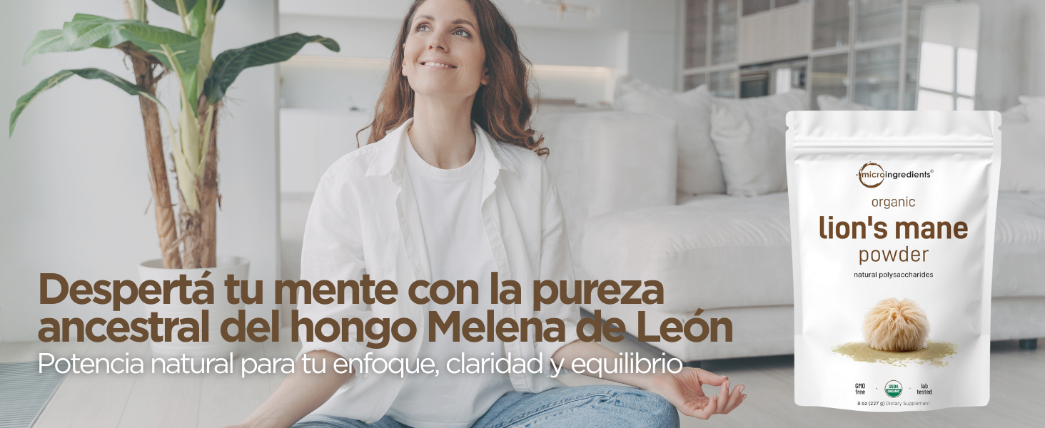 Banner Melena de León Polvo Orgánico