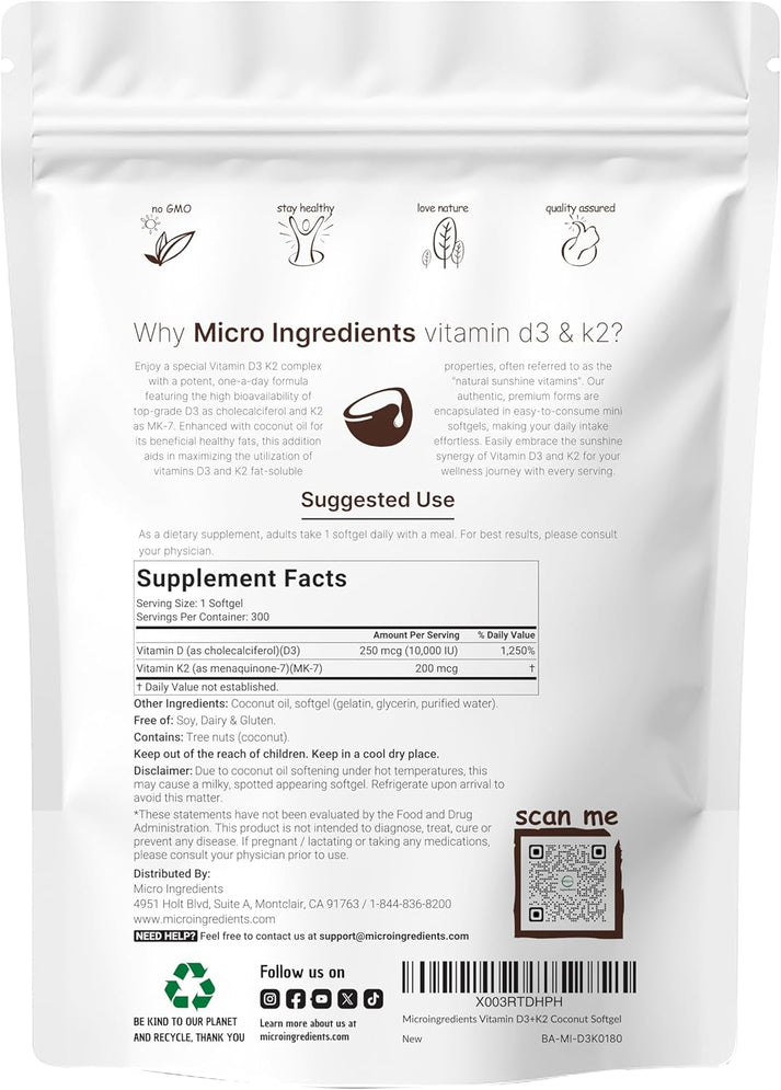 Complejo Vitamínico D3 + K2 - Fortaleza Ósea y Inmune