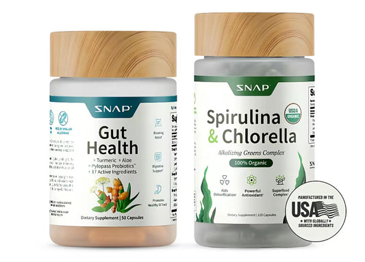 Combo de Equilibrio Intestinal Snap™ Chlorella + Spirulina