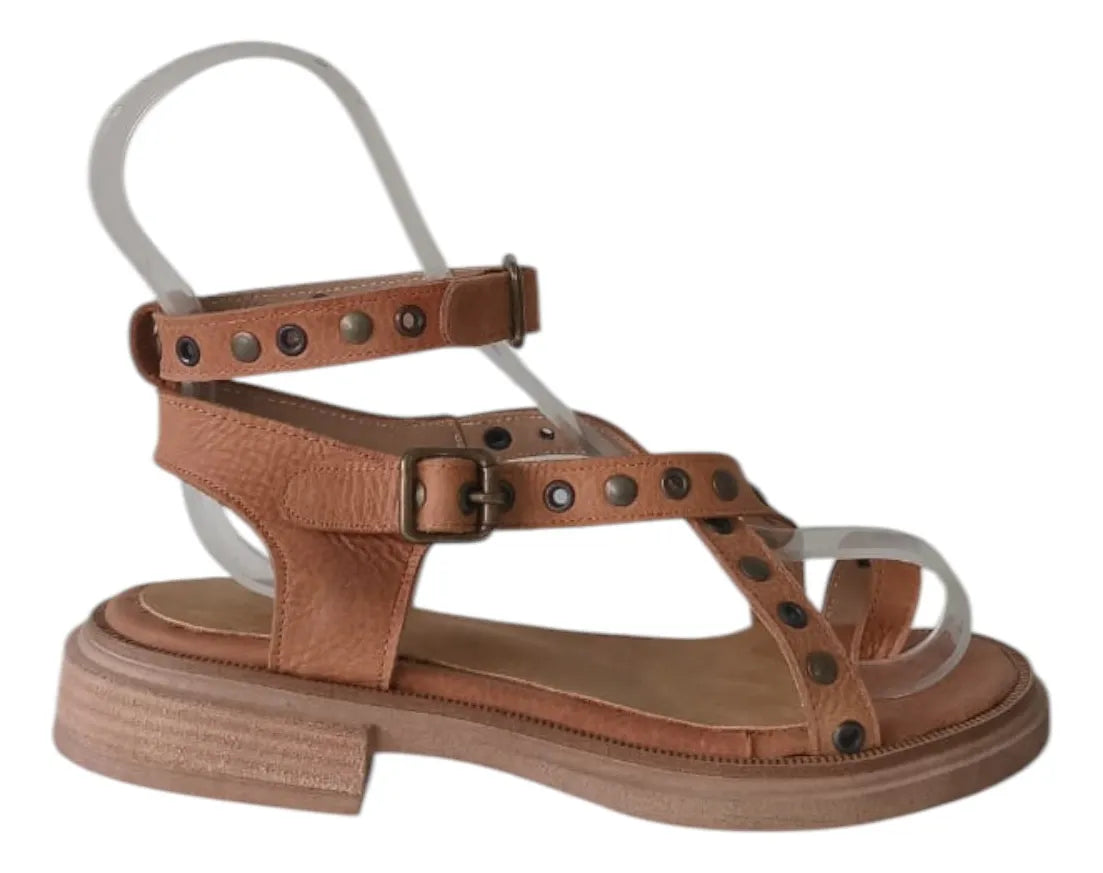 PACK 3 Sandalia de cuero Chatita Con Ojalillos