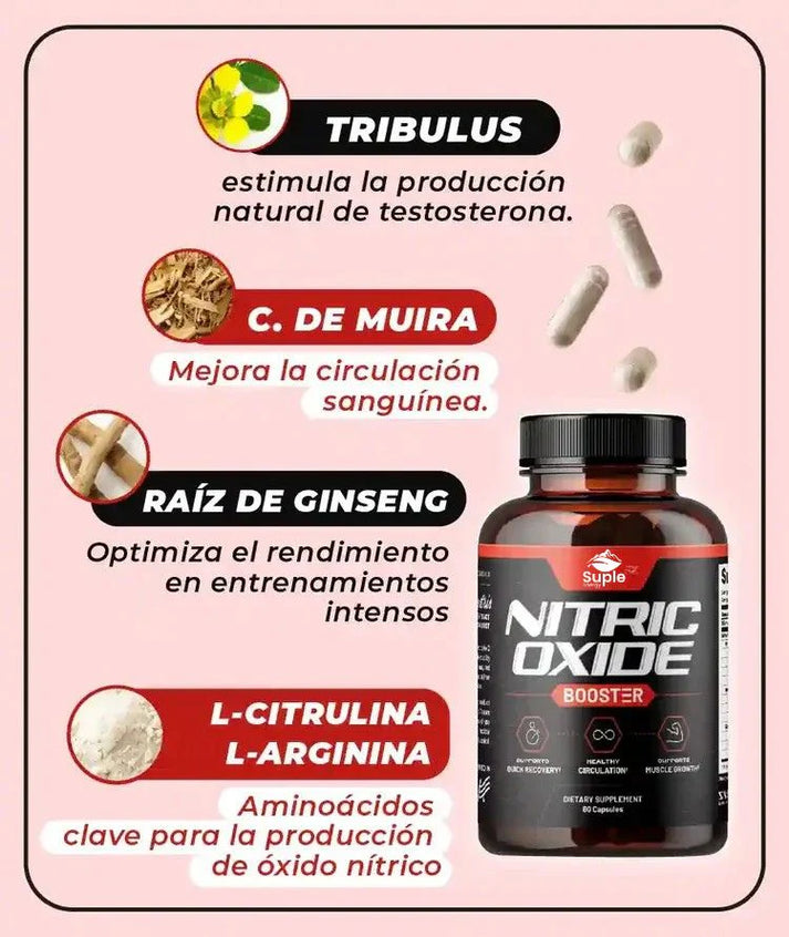 Nitric Oxide Booster - Máximo Rendimiento Muscular