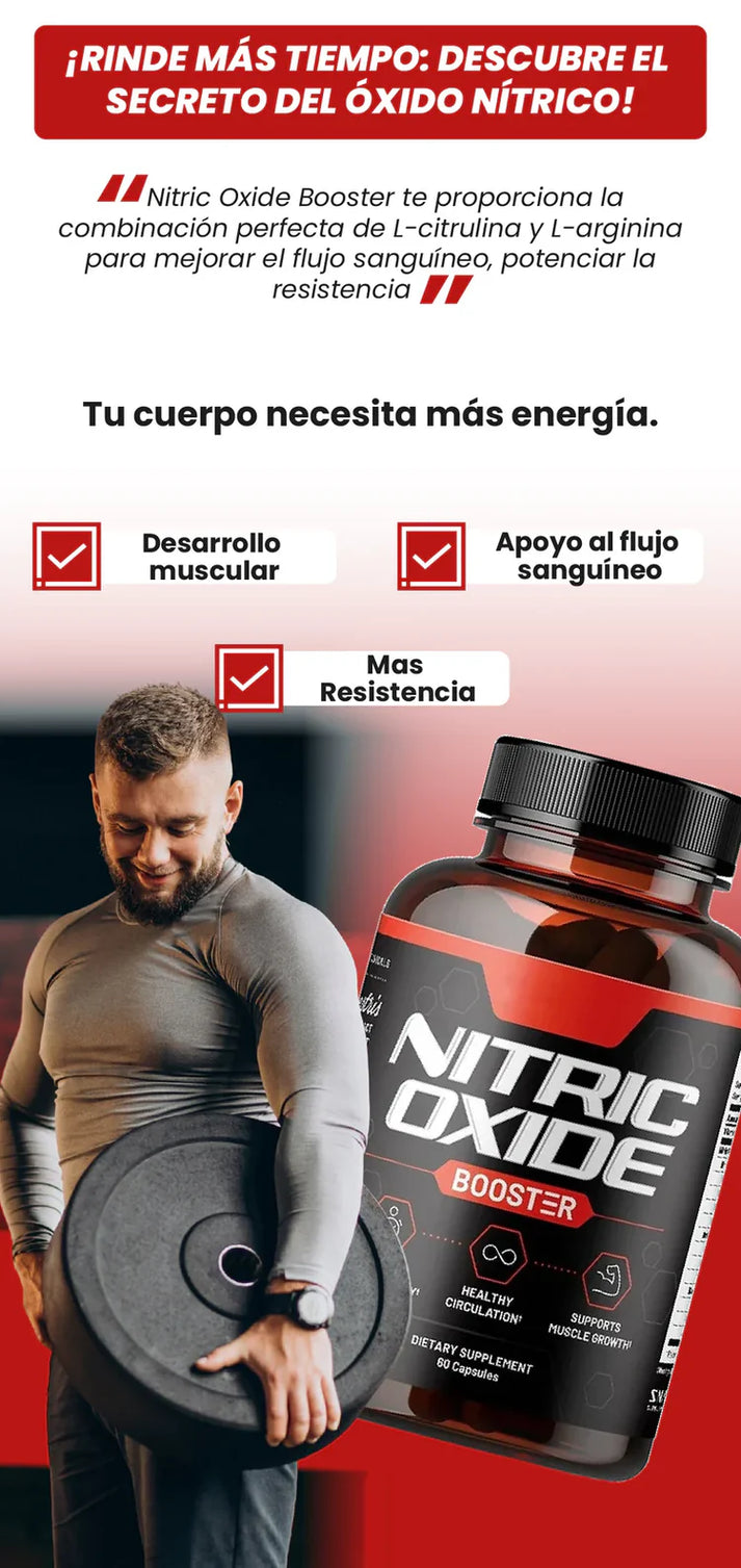 Nitric Oxide Booster - Máximo Rendimiento Muscular